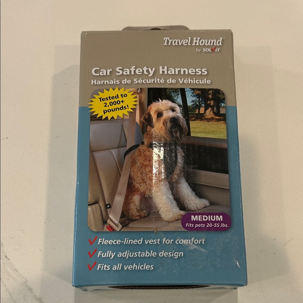 Car Safety Harness - Medium, Black